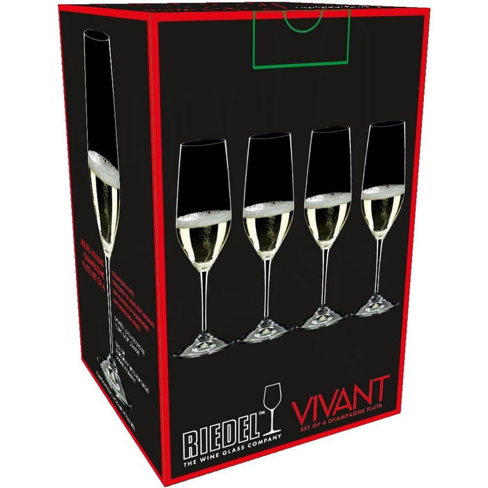 Келихи для шампанського 290 мл, набір 4 предмети, Vivant Riedel
