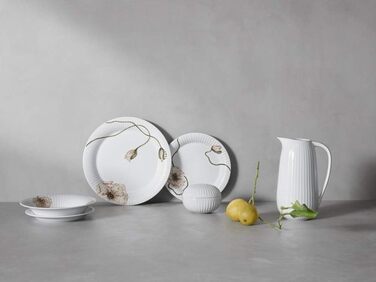 Пиала 12 см, белая с акварельным узором Poppy Hammershøi Kähler