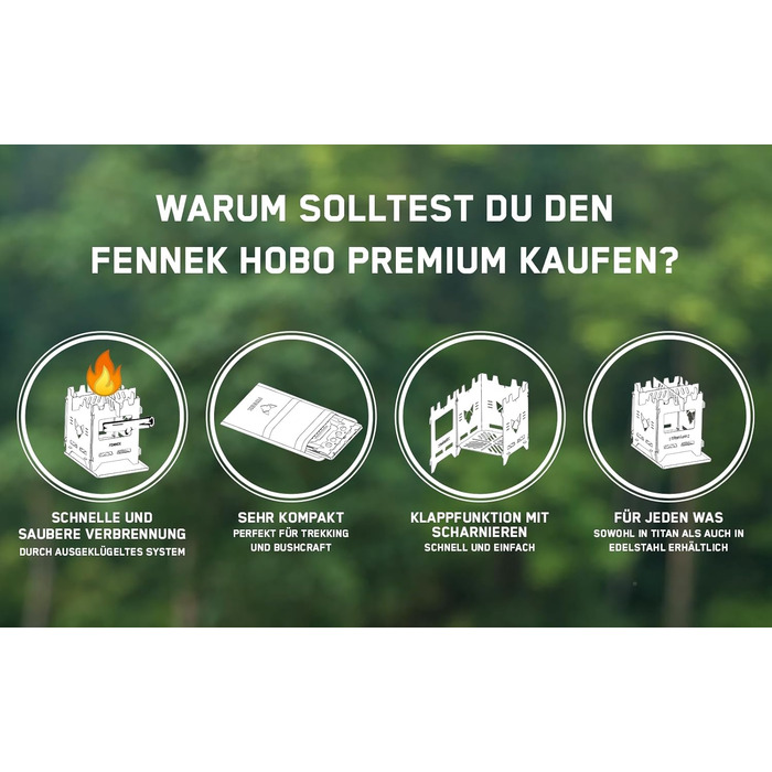 Портативна складана піч-мангал FENNEK