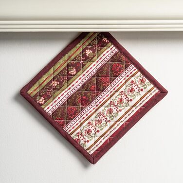 Рукавички для духовки Maison d&39 Hermine, підставки для каструль, 100 бавовна, термостійкі кухонні рукавички, рукавички для духовки (19 см x 33 см) та підставки для каструль (20 см x 20 см) для приготування їжі, Morzine - Рукавички для духовки на День по