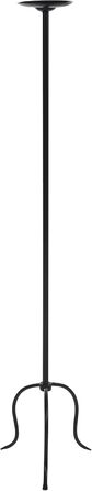 Підсвічник для підлоги з заліза чорного кольору 120 см, сучасний, Almada