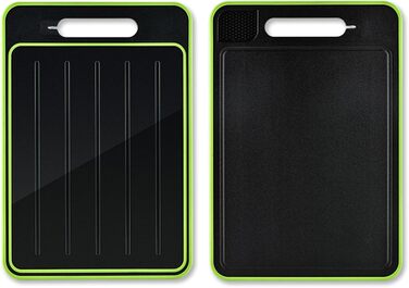 Дошка для розморожування та нарізання 36,5 х 25 см, чорний/зелений SMELEYOU