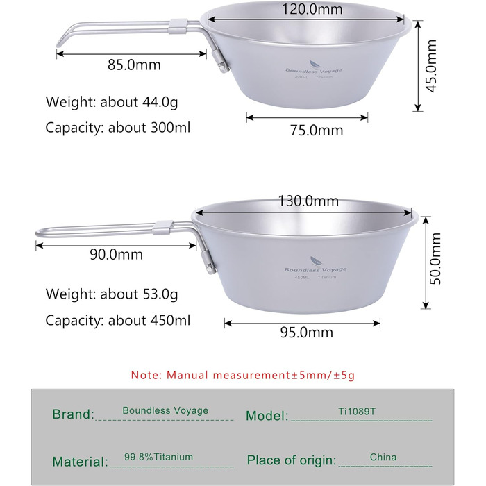 Портативний посуд для походів Boundless Voyage
