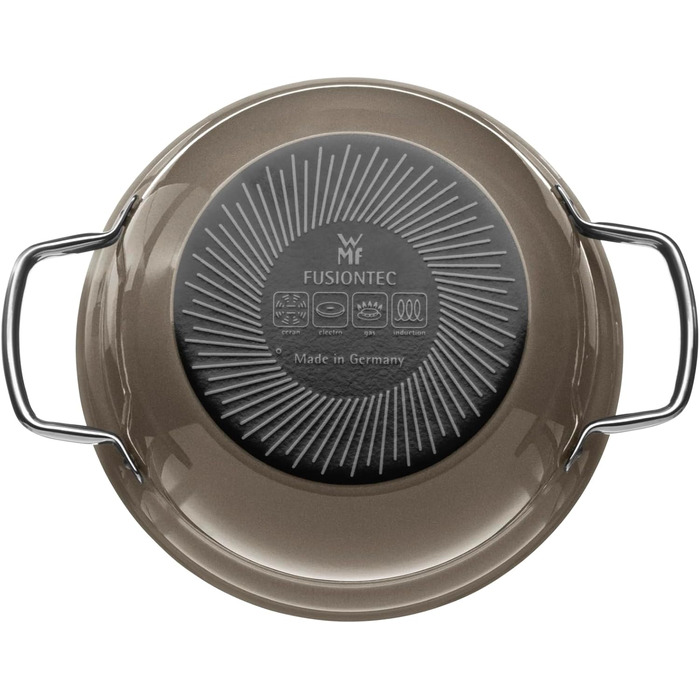 Каструля 20 см зі скляною кришкою, сіра Fusiontec Mineral WMF