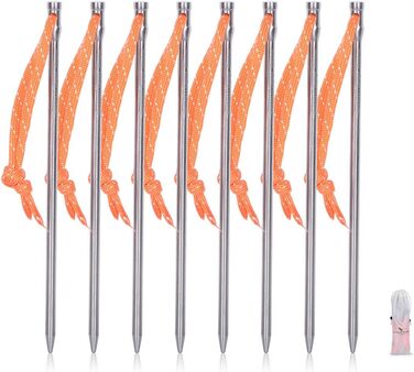 Титановые колышки для палатки 15,8 г. 8 шт. iBasingo