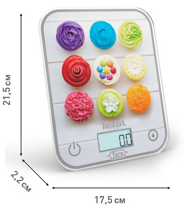 Ваги кухонні Tefal BC50D4V0 Optiss Cake Pops (7048001)