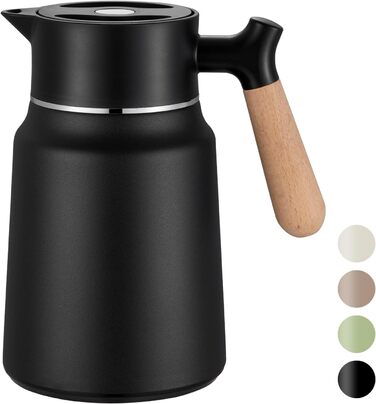 Термос-кавник 1,5 л нержавіюча сталь, чорний VETIN