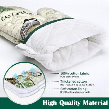 Набір з 2 кухонних рукавичок Arquiel з тримачем для каструлі Gnome Autumn Orange Checked Gnome Autumn Orange Checked Set of 2 шт., 100 бавовняні кулінарні рукавички, термостійкі кухонні рукавички для приготування їжі, осінній декор, подарунки для жінок (з