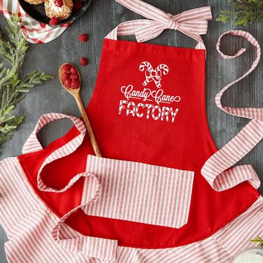 Набір кухонних рушників DII для святкового використання, різдвяні рушники для випічки, приготування їжі та розваг, 18&quot x 28&quot, Tree Farm, 2 шт. (цукеркова тростина)