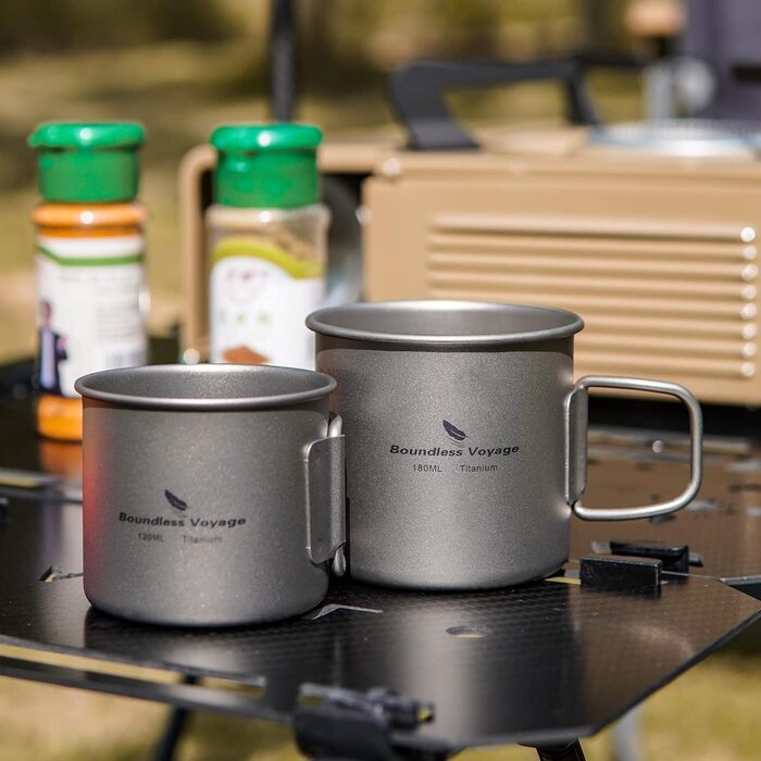 Титановий кемпінговий кухоль 2 шт. Boundless Voyage