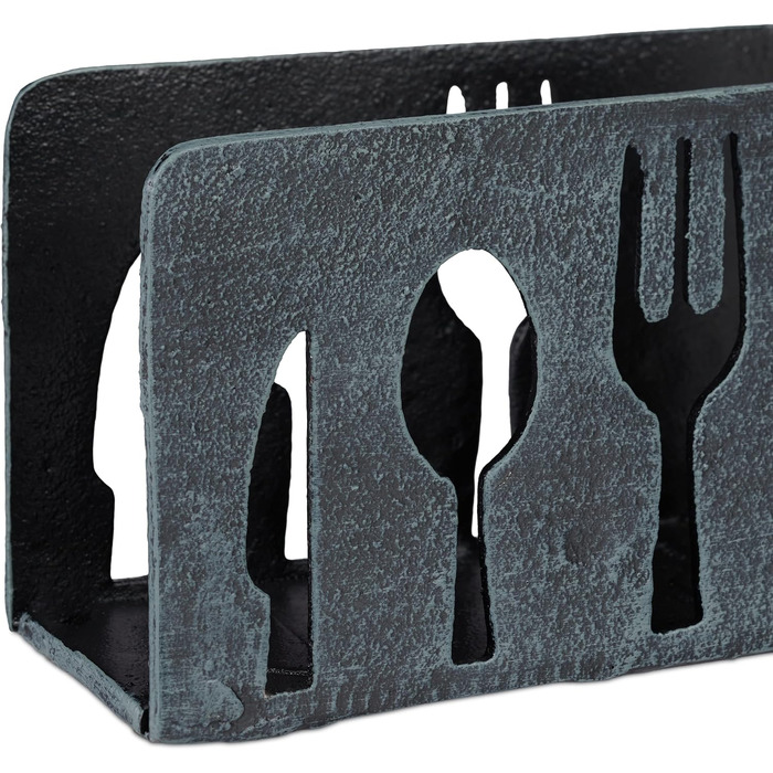 Тримач для серветок сірий Relaxdays