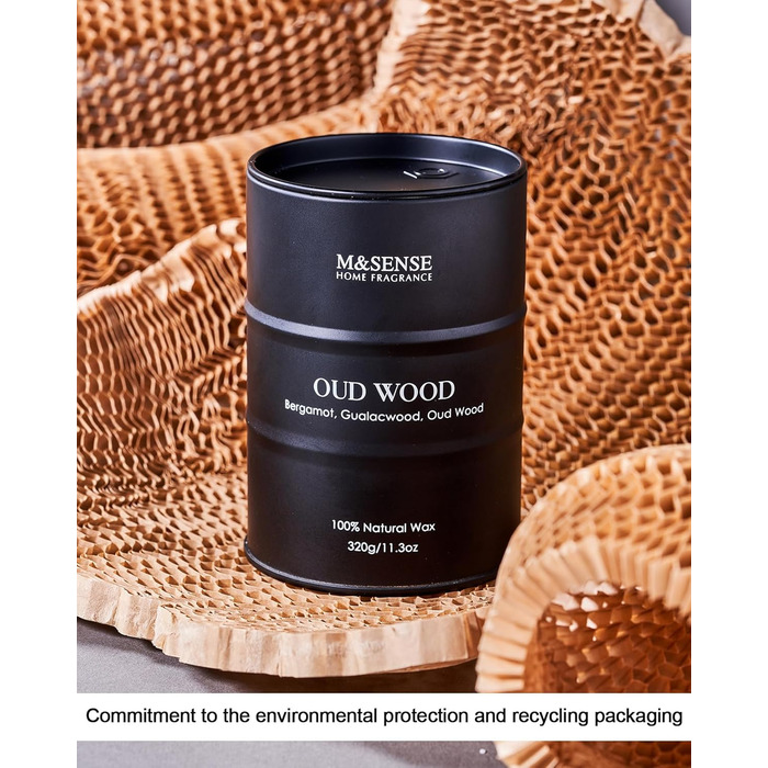 Ароматичн свічка з натурального воску 320 г M&SENSE