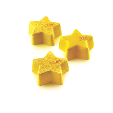 SQ073/YL Форма силіконова 'зірка'  600x400 мм, Ø 95 h 35 mm, 135 X 20 ml