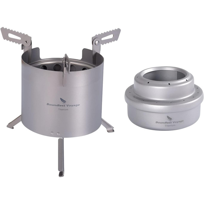 Титанова дров'яна піч зі знімними підставками iBasingo