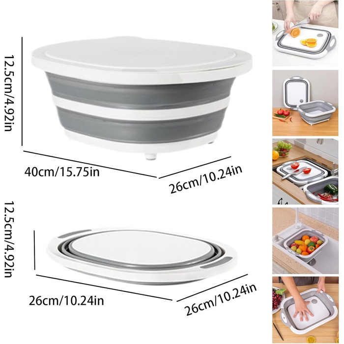 Складная доска 2 в 1 поднос и разделочная доска Generisch