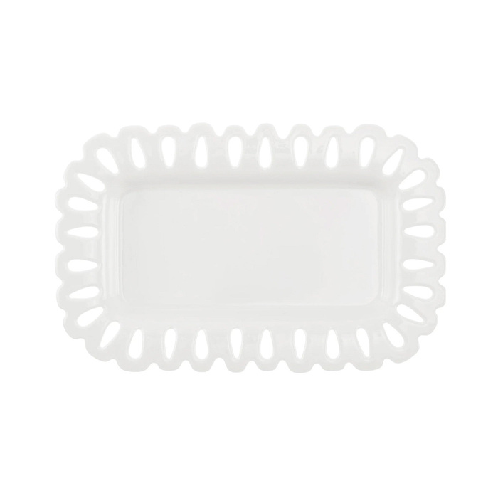 Блюдо прямоугольное La Porcellana Bianca GIULIETTA, фарфор, 20 х 13 см