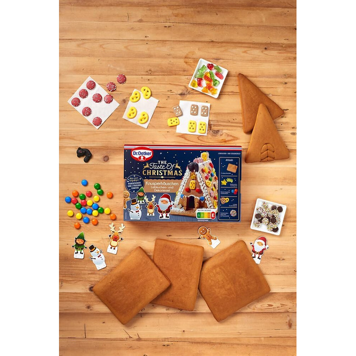 Пряниковий будиночок для творчості та декорування до різдвяного сезону 403 г Dr. Oetker