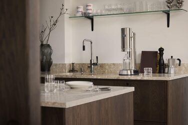 Набір для газування води, 2 предмети, металік Carbonator Pro Aarke