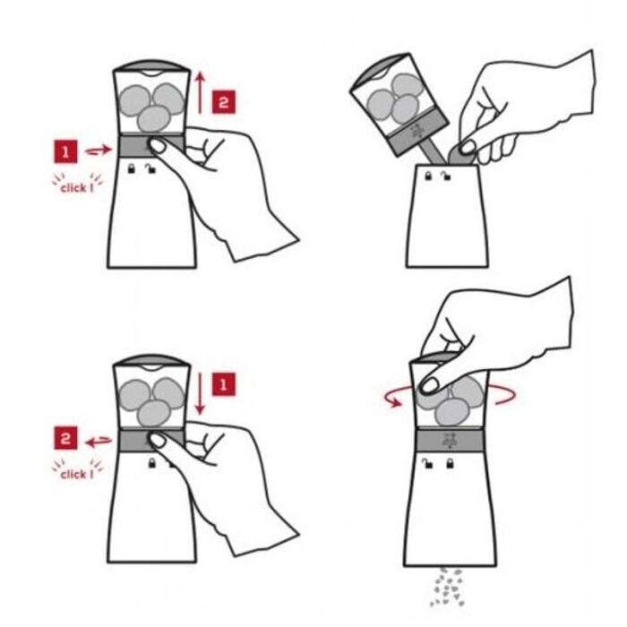 Мельница U-S для мускатного ореха 15 см 33088