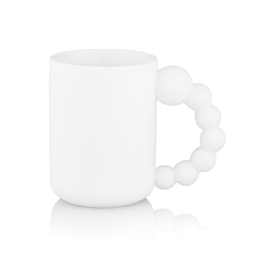 ARDESTO Cup Bubbles, 500мл, фарфор, белый