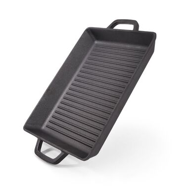 Прямокутна пательня-гриль Fissman 32,5х27х4 см з двома ручками (4136)