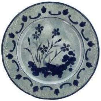 Тарелка мелкая Tognana Vecchio Vienna 28 см gray flowers VW000288623