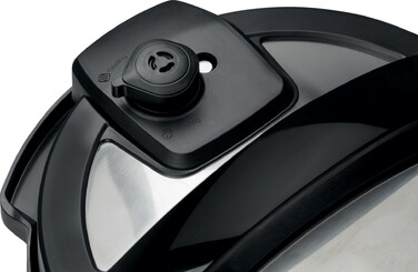 Gorenje Мультиварка-скороварка, 1000Вт, чаша-6л, електронне керув., 15 програм, метал/пластик, чорний