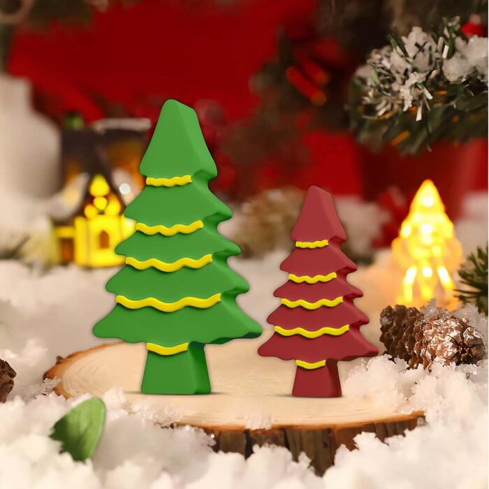 И силіконова форма ялинка ялинка ливарні форми силіконова гіпсова форма для лиття свічок ливарні форми різдвяні силіконові форми ялинка своїми руками, 3 шт.