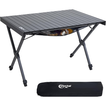 Складний кемпінговий стіл 108 х 71 см чорний Portal