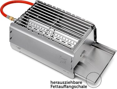 Мобільний газовий гриль на 50 мбар BRUZZ WILLI