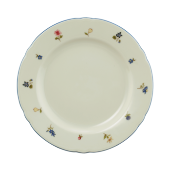 Тарілка для сніданку 20 см Streublume blauer Rand Marie-Luise Seltmann