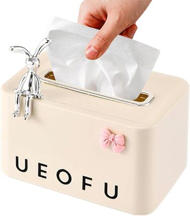 Диспенсер для серветок 18,8 x 12,5 x 10,4, бежевий Qurygin