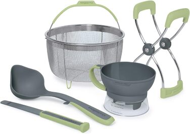 Набір для консервації 5 предметів зелений Presto