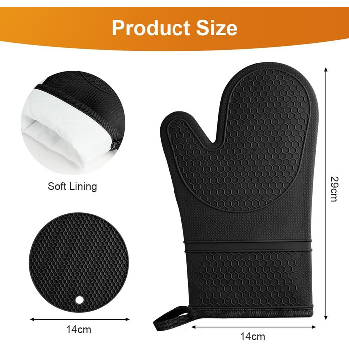 Набір рукавичок для духовки AUAUY