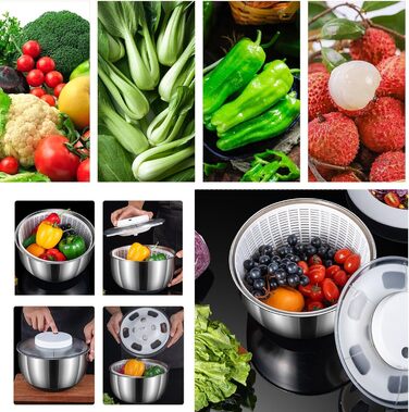 Спиннер для салата 4,8 л E-Greetshopping