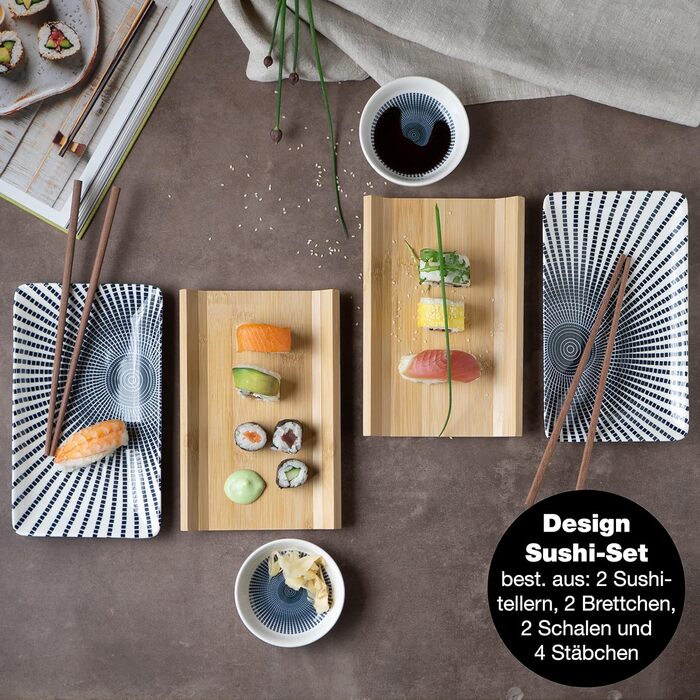 Набор посуды для суши на 2 персоны, 10 предметов, Blue Sun Gourmet Moritz & Moritz