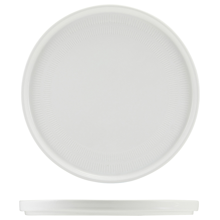 Тарілка презентаційна 25*2.2 см із низьким вертикальним бортом, Incise Porcelain Lustre, GenWare