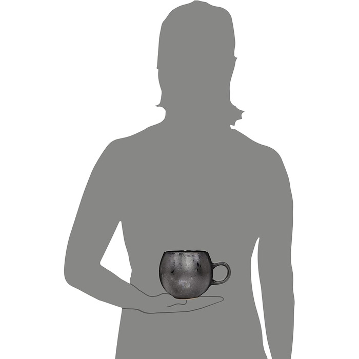 Співачка Набір кавових кухлів Tombey з кераміки, ручної роботи, набір чашок для кави з 4 предметів, сучасний дизайн 300 мл (чашки для капучино 4 шт.)