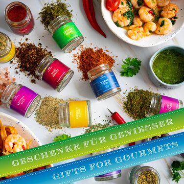 Подарунковий набір спецій ручної роботи, 24 спеції з усього світу (Набір) - Літній подарунок та ідеальний подарунок для барбекю Новий дім, Вітання, Дружба, Одужання, Deluxe Selection 24, 24 спеції (73511) (Deluxe Selection Spice Set., 24 спеції (73582)), 