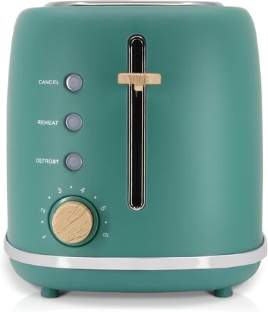 Электрочайник 1,7 л и тостер на 2 слота, набор 2 предмета, зеленый Nordic Briebe