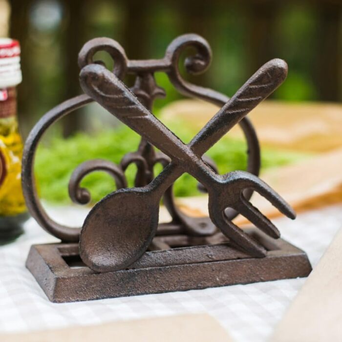 Тримач для серветок з чавуну 13 х 6,5 х 11,5 см Alipis