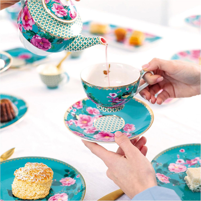 Тарелка обеденная Maxwell & Williams TEAS&C`S Silk Road Aqua, фарфор, диам. 19,5 см