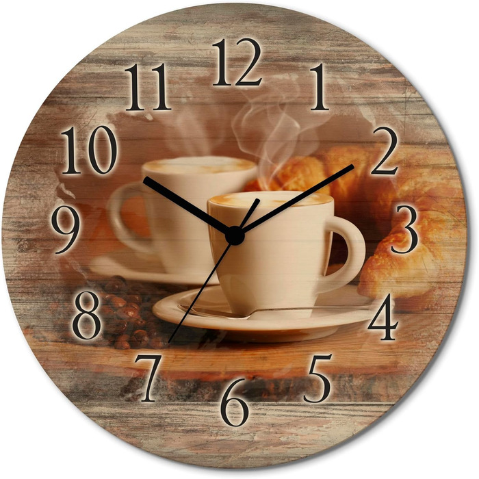 Настінний годинник, безшумний круглий 30 см ARTLAND