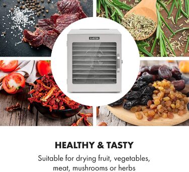 Дегідратор на 10 полок, 1000 Вт  Captain Jerky 110 Klarstein