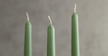 Набір зі 100 конічних свічок 2,2 x 25 см, 2 упаковки по 50 шт, бежевий PAPSTAR