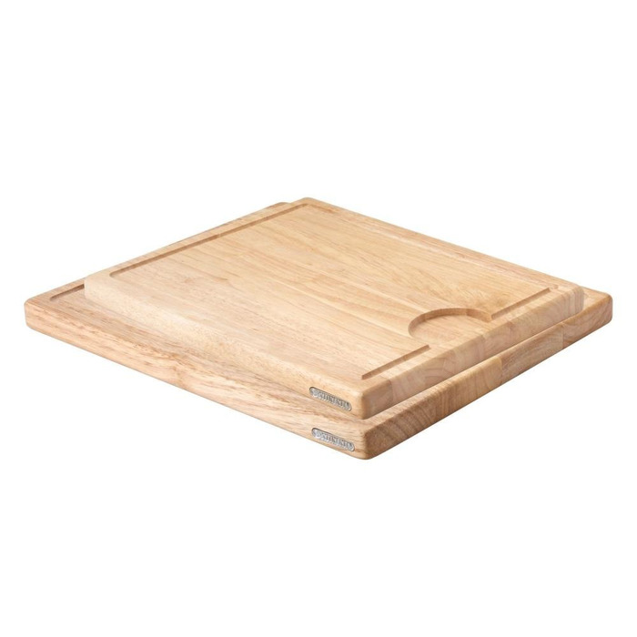 Набір обробних дощок з канавкою 2 предмета, каучукове дерево 37 х 29 см і 42 х 34 см Continenta