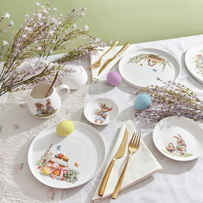 Тарілка Fissman 21 см EASTER порцеляна (13689)