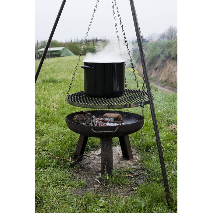 Каструля 24 см, 8 л, чорний Riess