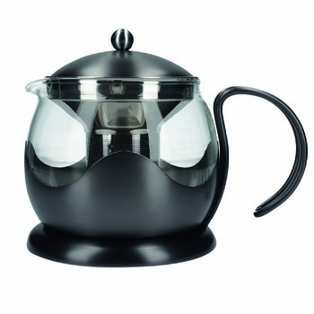 Чайник заварювальний Kitchen Craft LA CAFETIERE, сталевий зі скляною колбою, 1200 мл