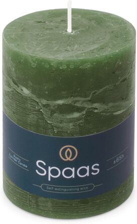 Свічка Spaas Rustic Pillar 80/110 мм 65 шт. - (темно-зелена)